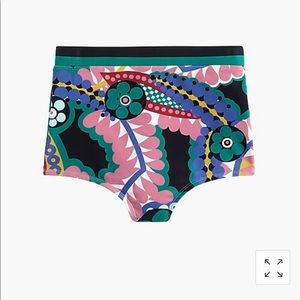 NWT JCrew High-waisted bikini bottom Ratti® floral